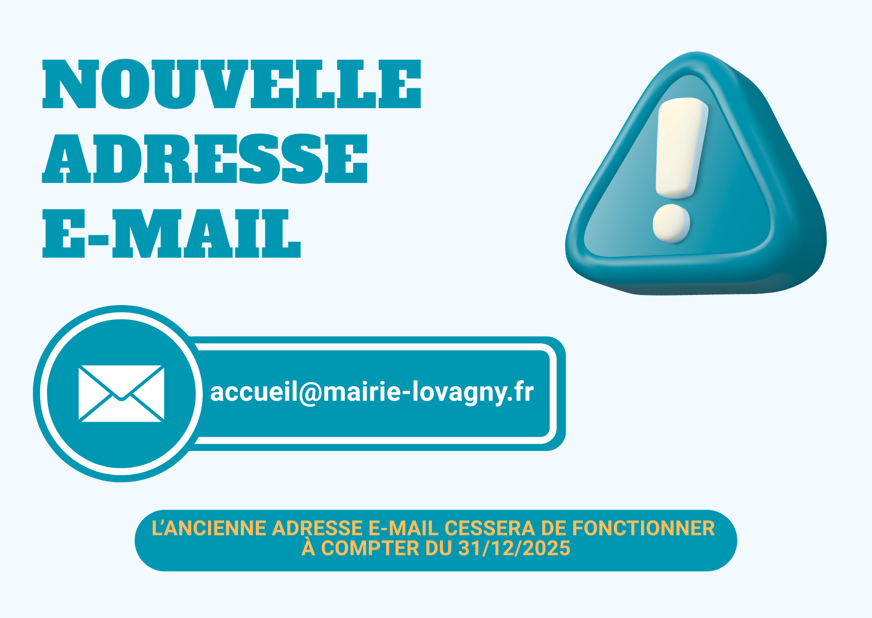 CHANGEMENT ADRESSE E MAIL PAYSAGE SITE