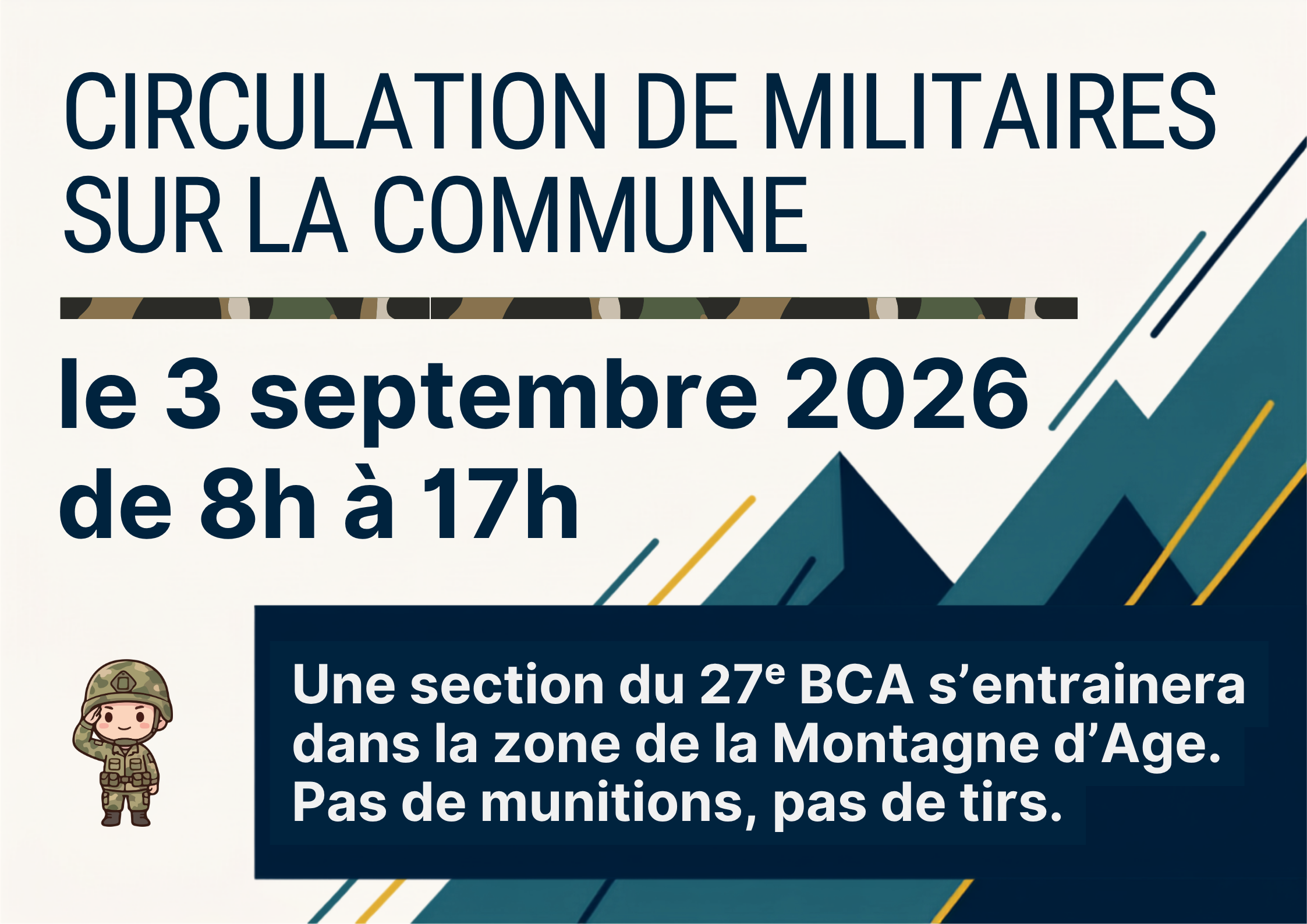 EXERCICES MILITAIRES 3 SEPTEMBRE