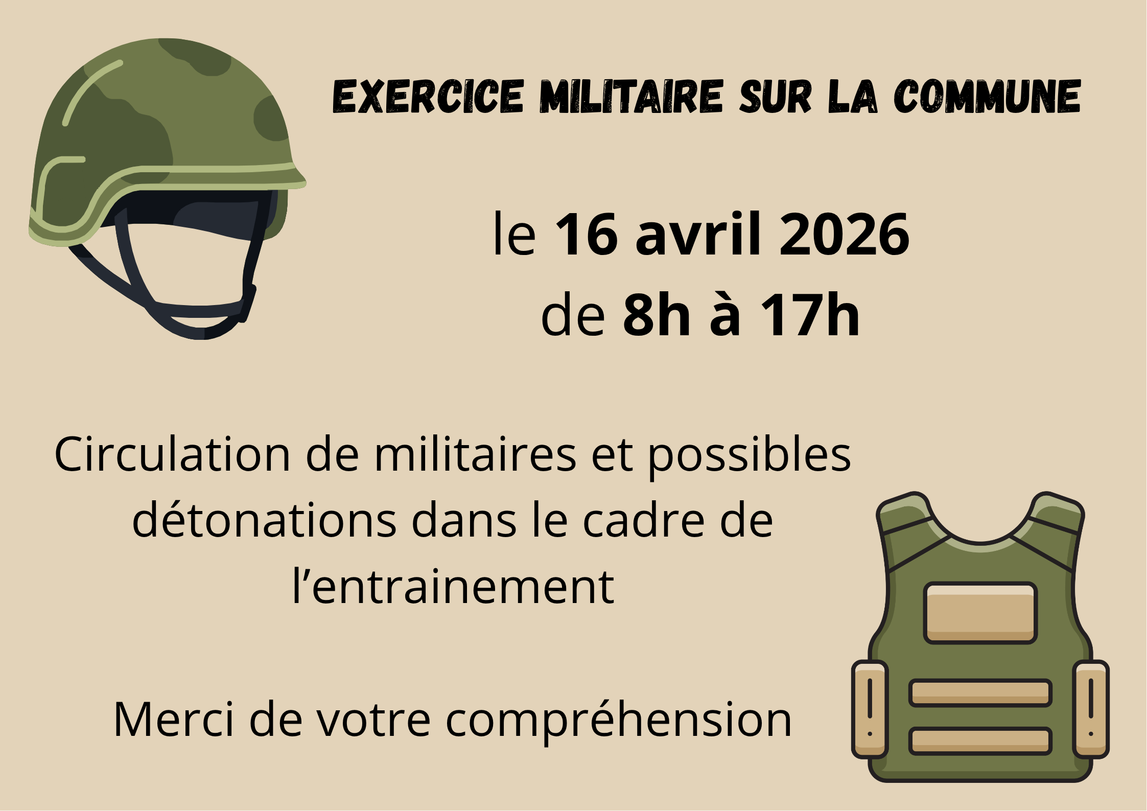 EXERCICE MILITAIRE AVRIL