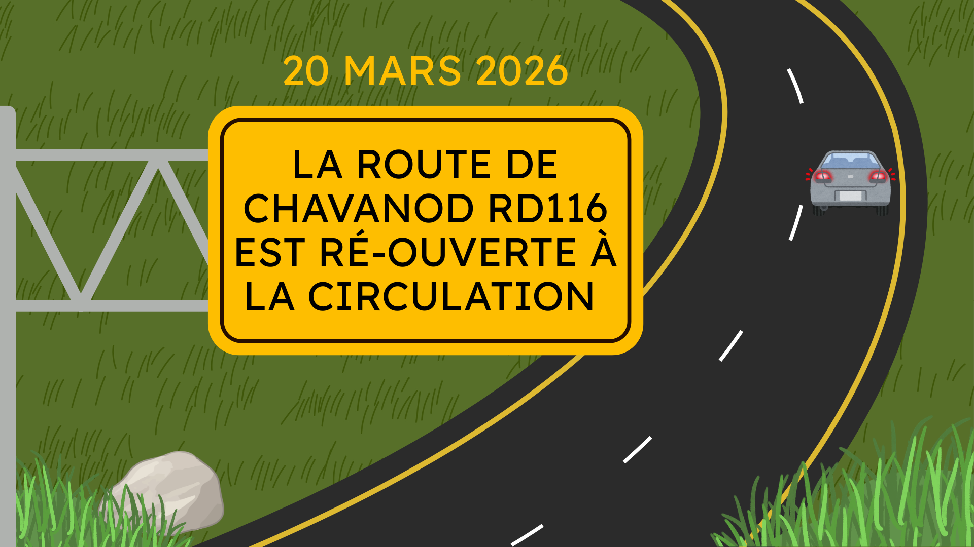 RÉOUVERTURE ROUTE RD116