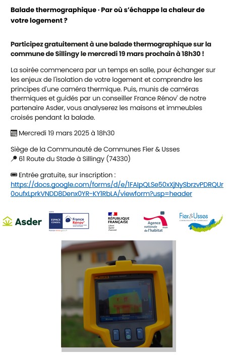 Balade thermographique affiche